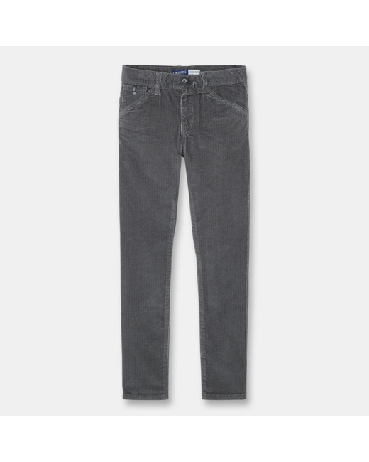 Pantalon en velours gris garçon
