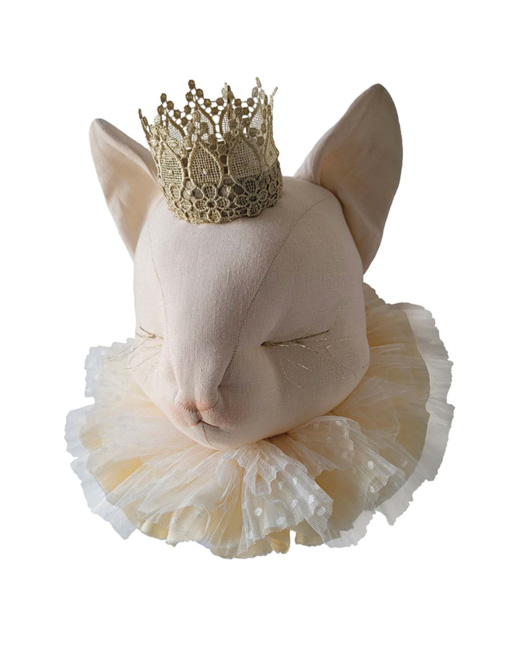 Trophée mural enfant Chat, Mia