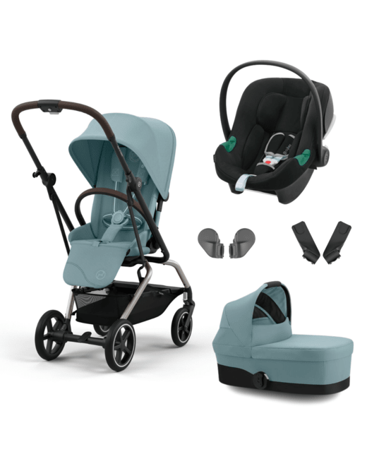 Poussette trio eezy s twist+ 2 + siège auto aton b2 i-size + nacelle cot s