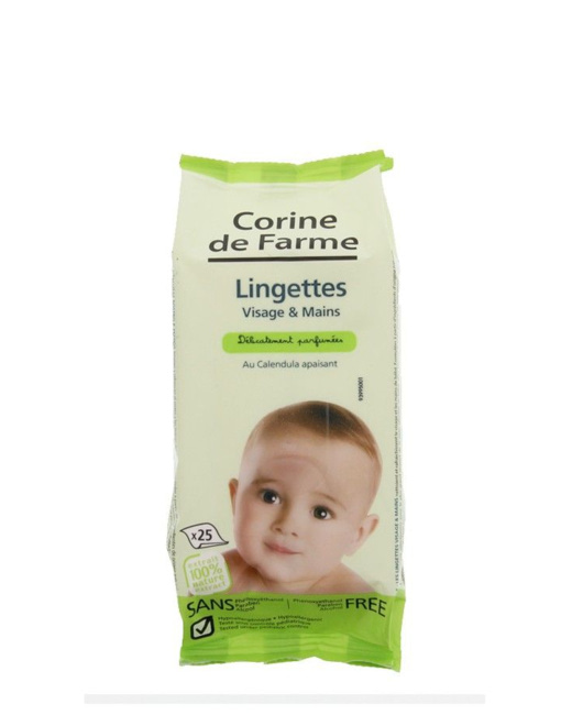 Lingettes bébé Visage et Mains au Calendula Bio