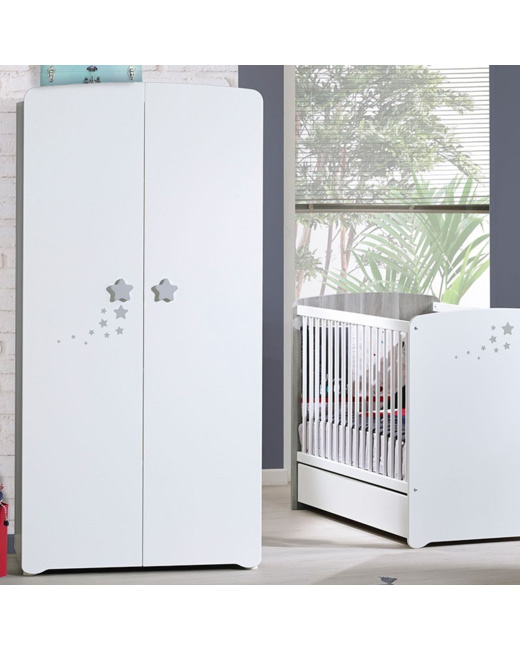 Armoire 2 portes Nao Bois