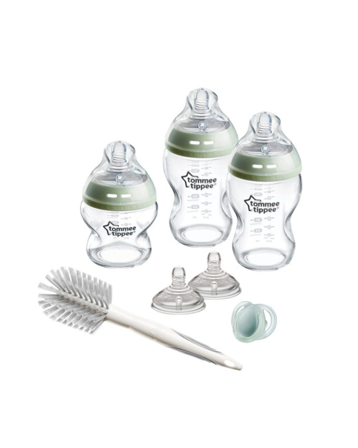 Coffret De Naissance Avec Biberons En Verre Natural Start