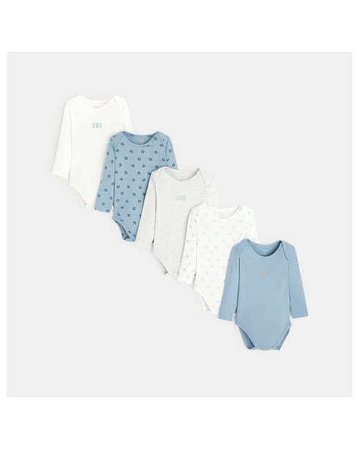 Body manches longues col US (lot de 5)
