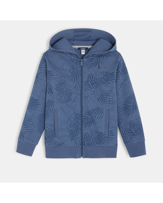 Sweat à capuche bleu garçon