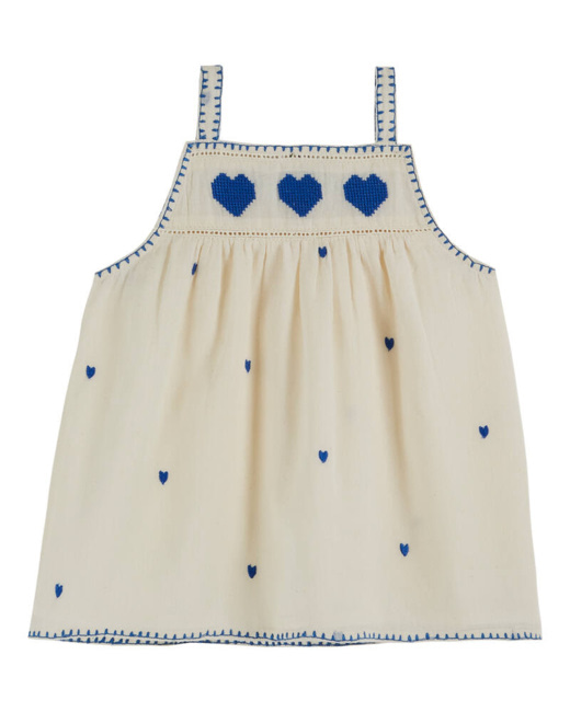Robe broderie Chantilly Coeur