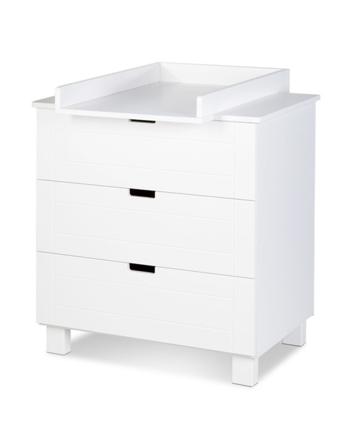 Commode à langer avec plan à langer amovible et 3 tiroirs IWO
