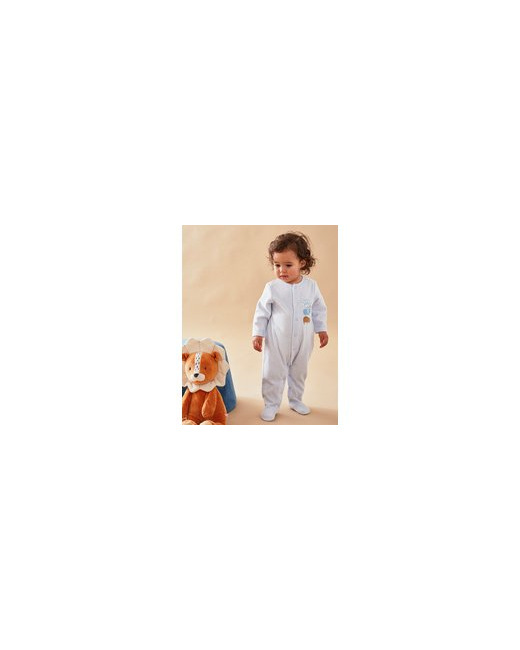 Pyjama 1 pièce rhino & éléphant en velours