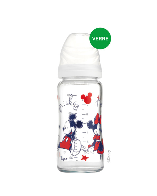 Biberon 3 VITESSES en verre 240ml