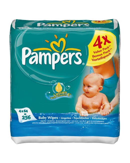 Pampers lingettes bébé new baby sensitive 4x50 lingettes - 200 lingettes  PAMPERS