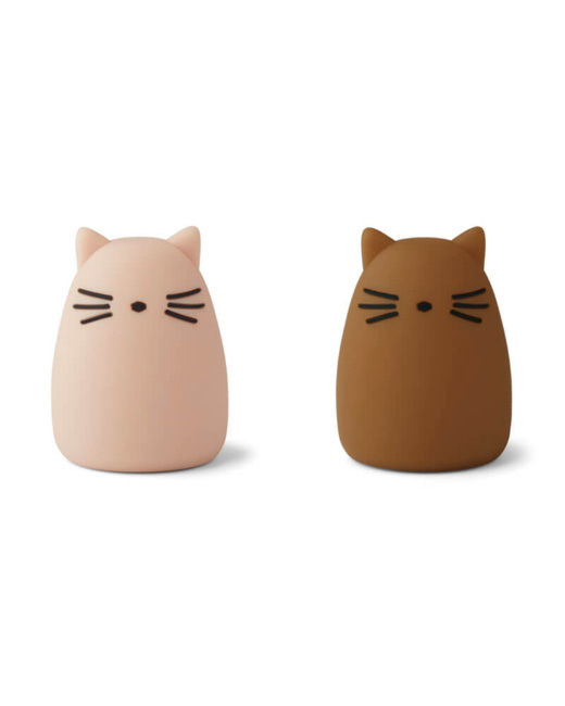 Lot de 2 veilleuses Callie - Cat rose / Golden caramel