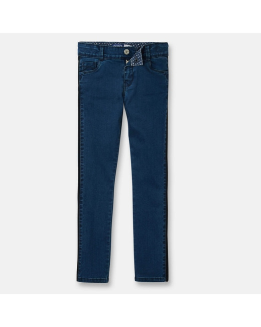 Jean skinny hyper stretch bleu fille
