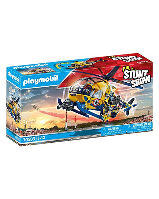 Playmobil Stuntshow - Hélicoptère et équipe de tournage