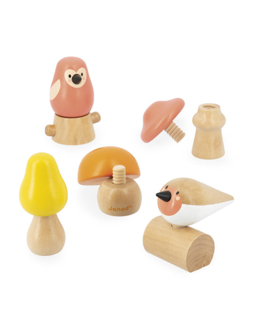 Oiseaux champignons à visser WWF