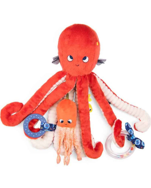 Peluche Grand poulpe d'activités - Les aventures de Paulie