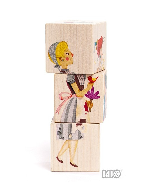 Jouet en bois - Cubes cendrillon