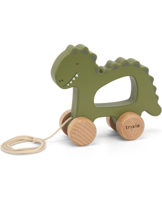 Jouet à tirer en bois Mr. Dino