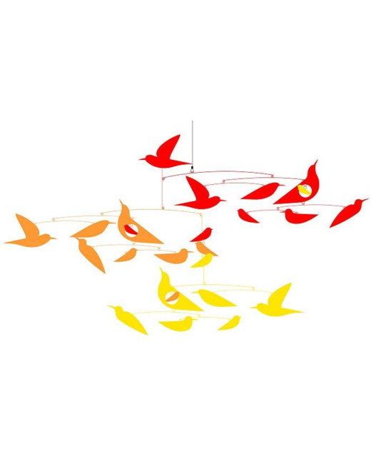 Mobile Katsumi Komagata :  Des oiseaux en harmonie