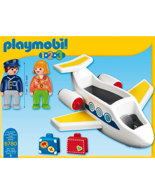 Playmobil 1.2.3 - Avion de ligne 