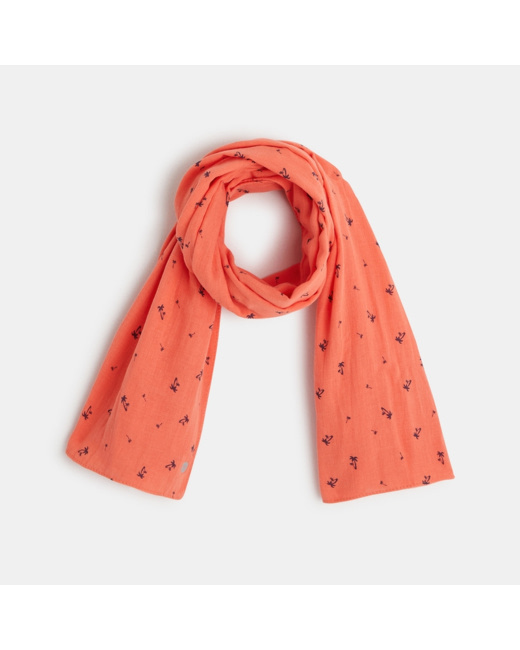 Chèche imprimé petits palmiers orange garçon