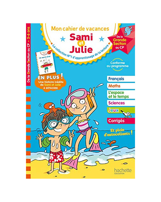 Sami et Julie - De la Grande Section au CP - Cahier de vacances 2023