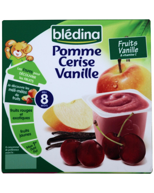 Coupelle de fruits Pomme Cerise Vanille