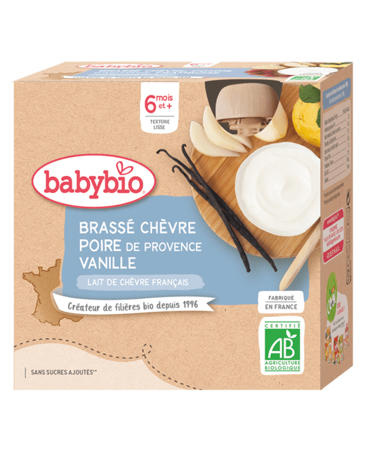 Brassé au Lait de Chèvre français - Poire de Provence Vanille