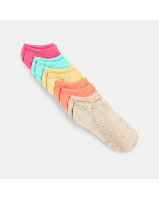 Chaussettes invisibles à pois (lot de 5) fille
