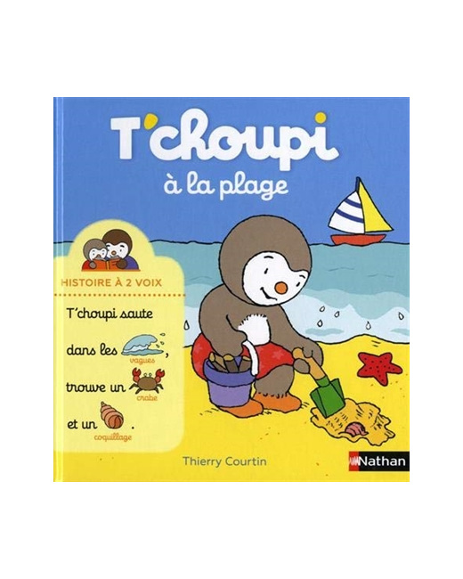 Livre T'choupi à la plage