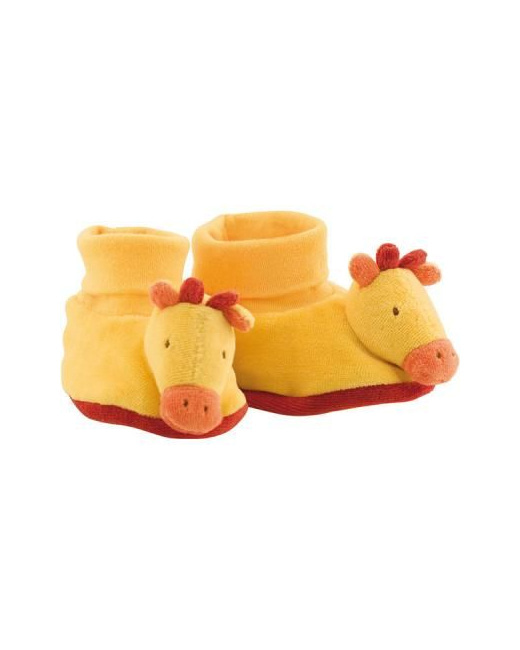 Chaussons bébé girafe les loustics