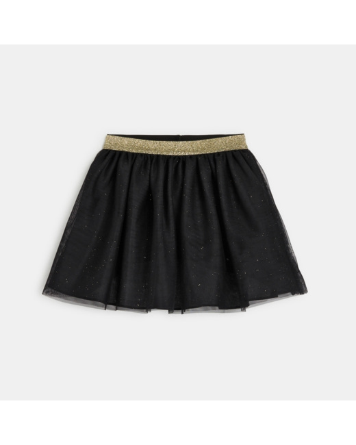 Jupe tutu courte et pailletée noire fille