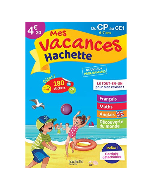Mes Vacances Hachette - Du CP au CE1 - Cahier de vacances 2022