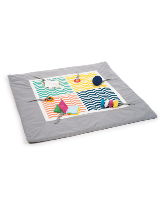 Tapis de jeu réversible Terracotta - Rouler & Bouler - Le tapis d'éveil et  de motricité pour bébé