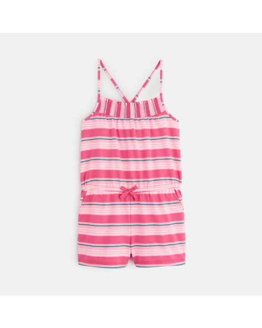 Combishort imprimé rose fille