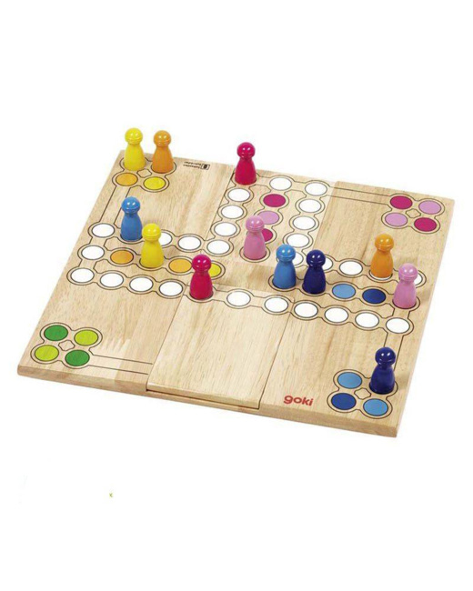 Jeu de ludo Petits chevaux en bois