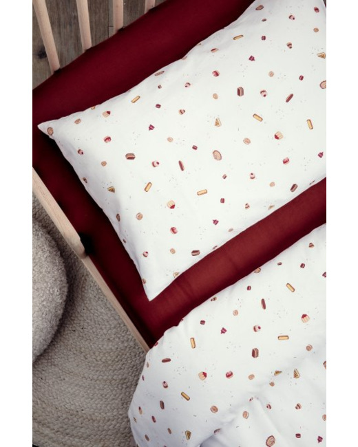 Taie d'oreiller coton bio Gourmandises