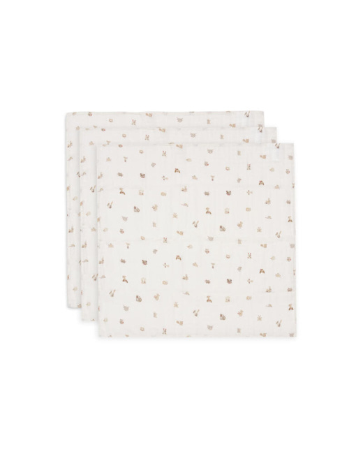 Lot de 3 langes gaze de coton Small