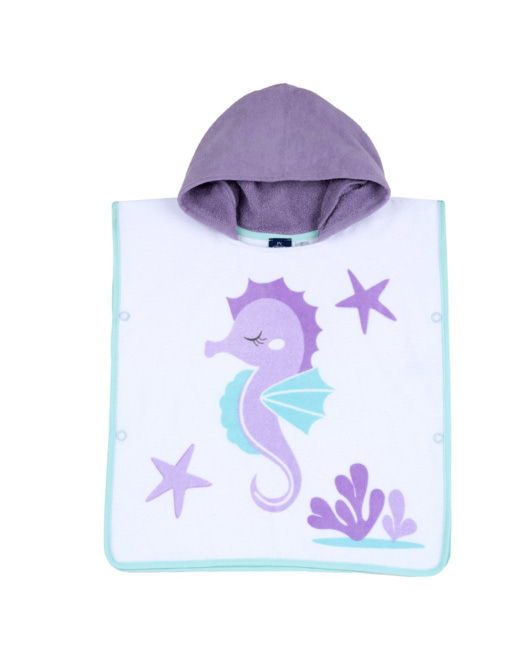 Peignoir De Plage Carré Avec Capuche
