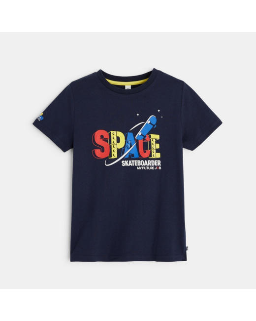 T-shirt col rond motif Lego® bleu garçon