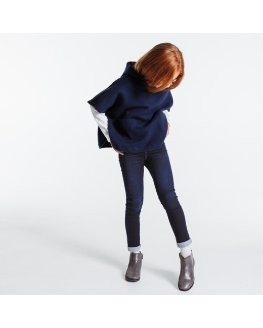 Jean skinny dark blue bleu fille