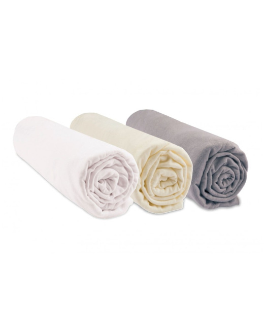 Lot de 3 draps-housses coton Bio