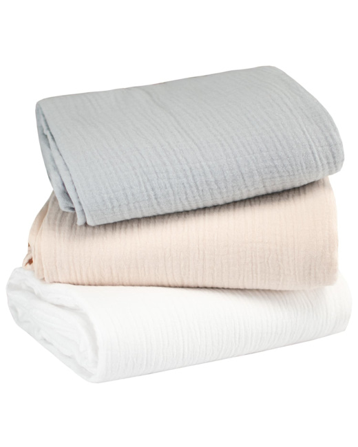 Lot de 3 maxi langes en gaze de coton