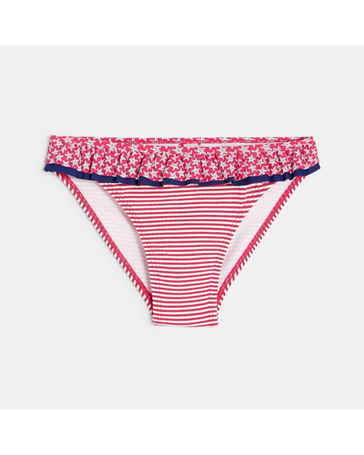 Culotte de bain imprimée rose fille