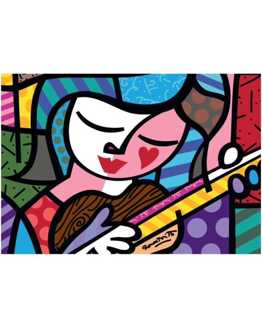 Puzzle Romero Britto - Girl with guitar