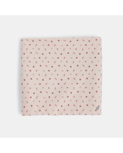 Snood rayé doublé rose fille