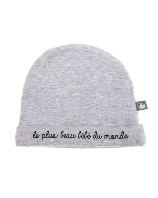 Bonnet double pur coton Le plus beau bébé