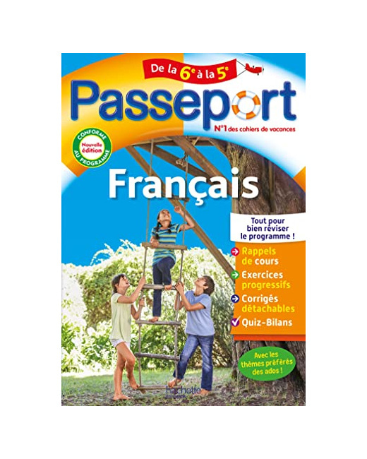 Passeport Français De la 6e à la 5e - Cahier de vacances 2023