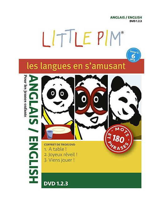 Coffret 3 DVD Langues Little Pim