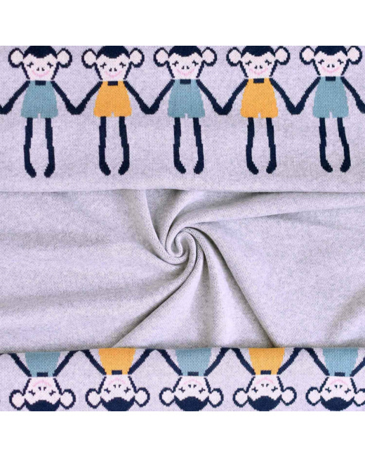 Couverture pour bébé en coton bio, SINGE