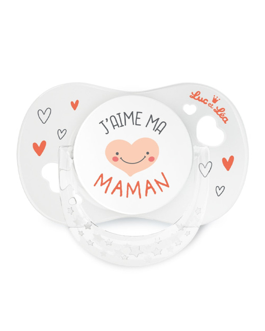 Sucette Anatomique Silicone Collection J'aime Maman Et Papa