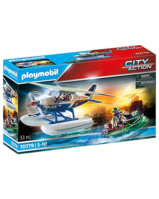 Playmobil City Action - Hydravion de police et bandit